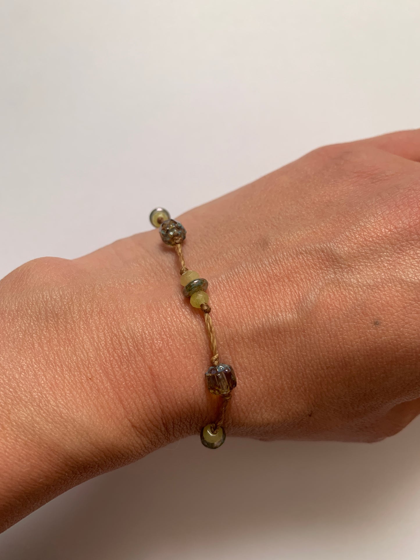 Bracelet vert lumière