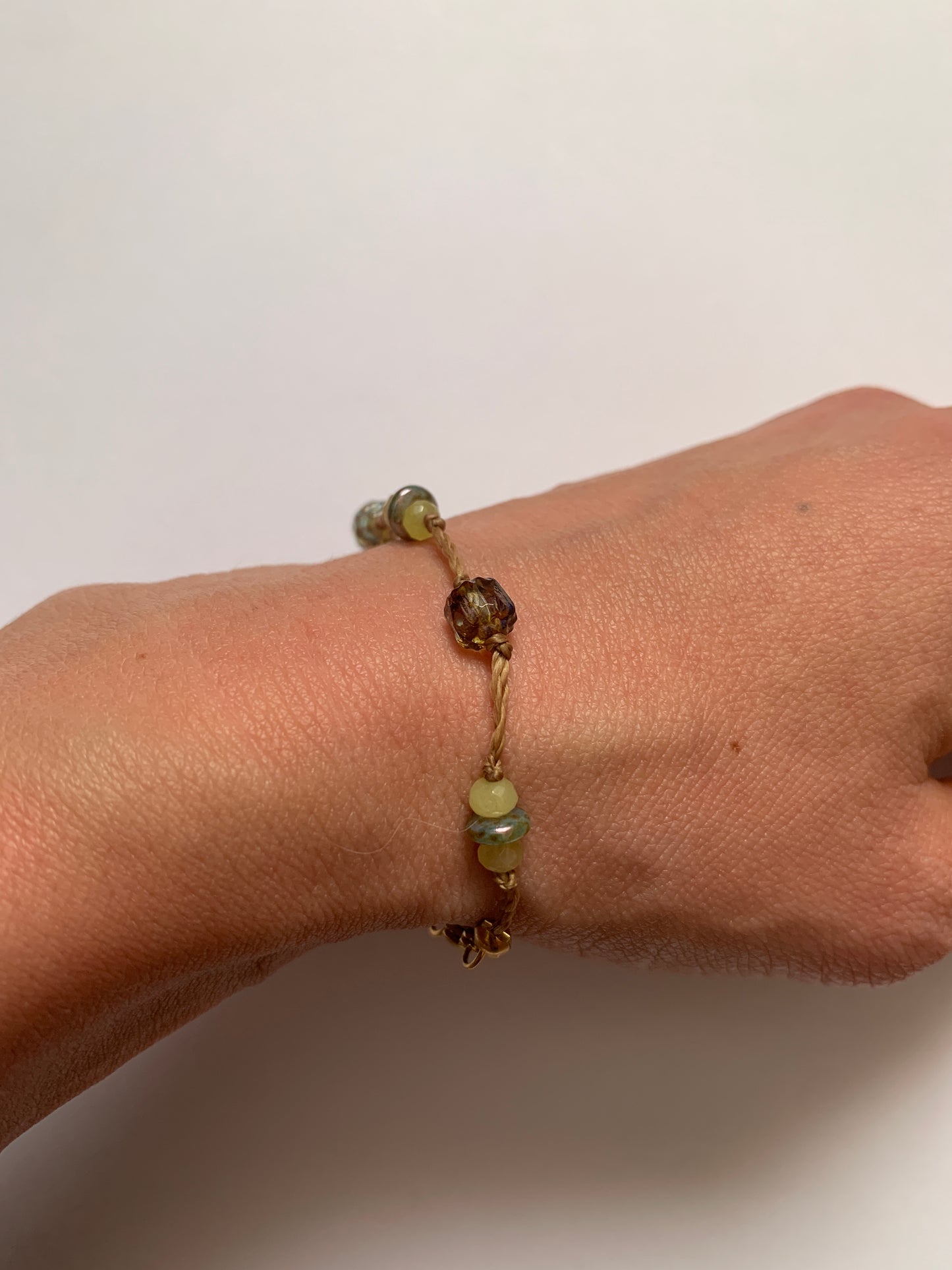 Bracelet vert lumière