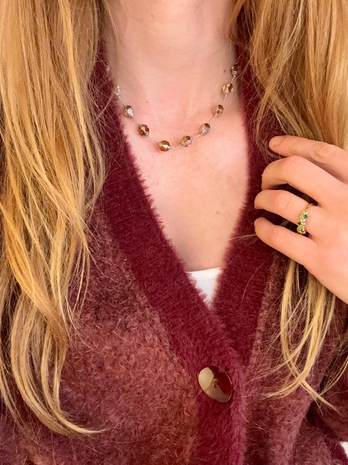 Collier Reflets d’ambre