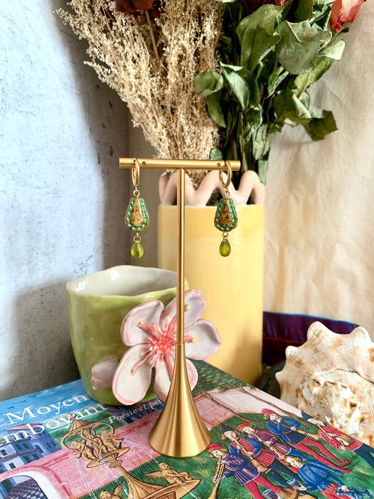 Boucles d’oreilles Larmes de Mousse