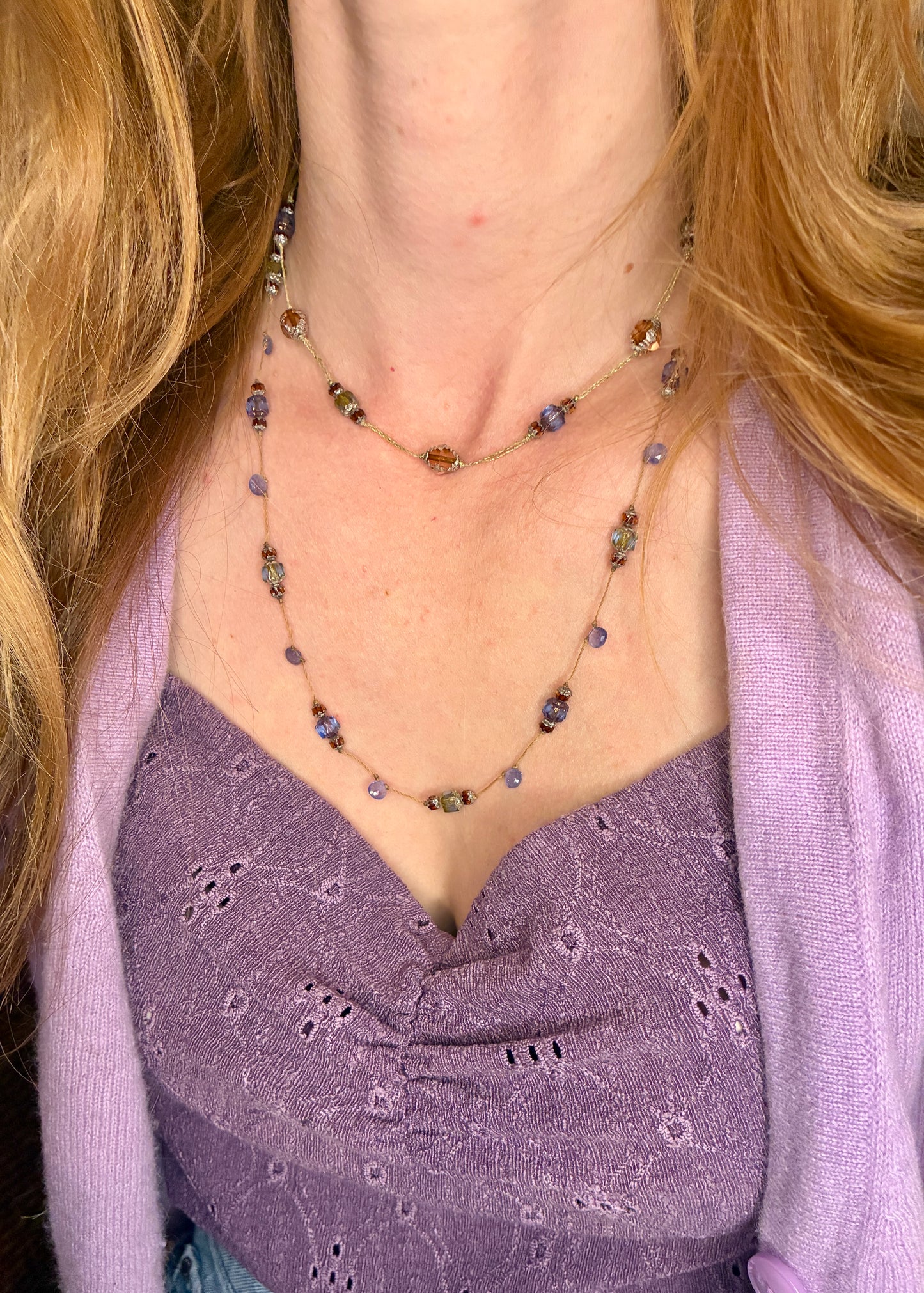 Collier Entre ciel et lavande