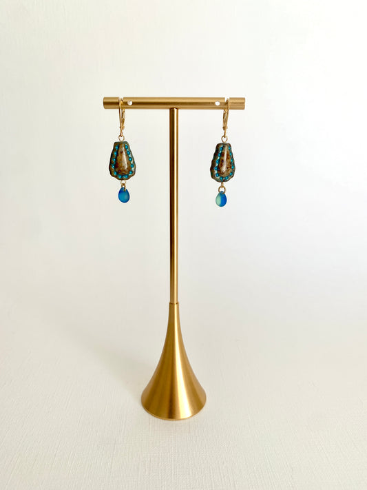 Boucles d’oreilles Larmes d’Azur