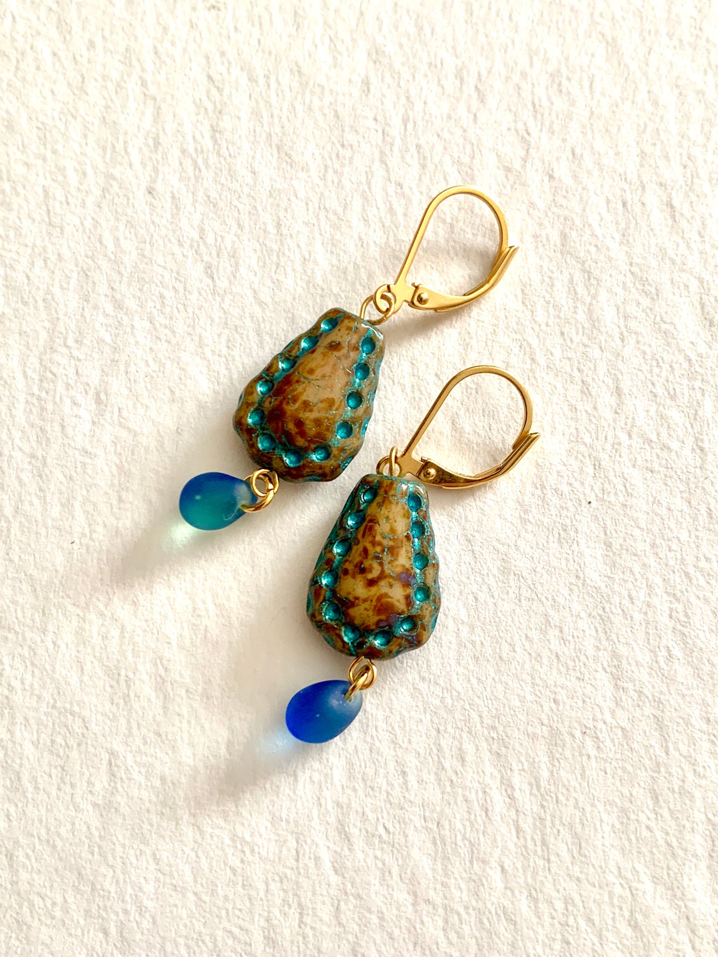 Boucles d’oreilles Larmes d’Azur