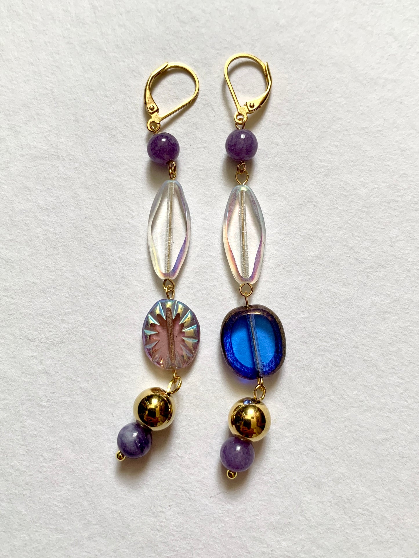 Boucles d’Oreilles Funky Purple