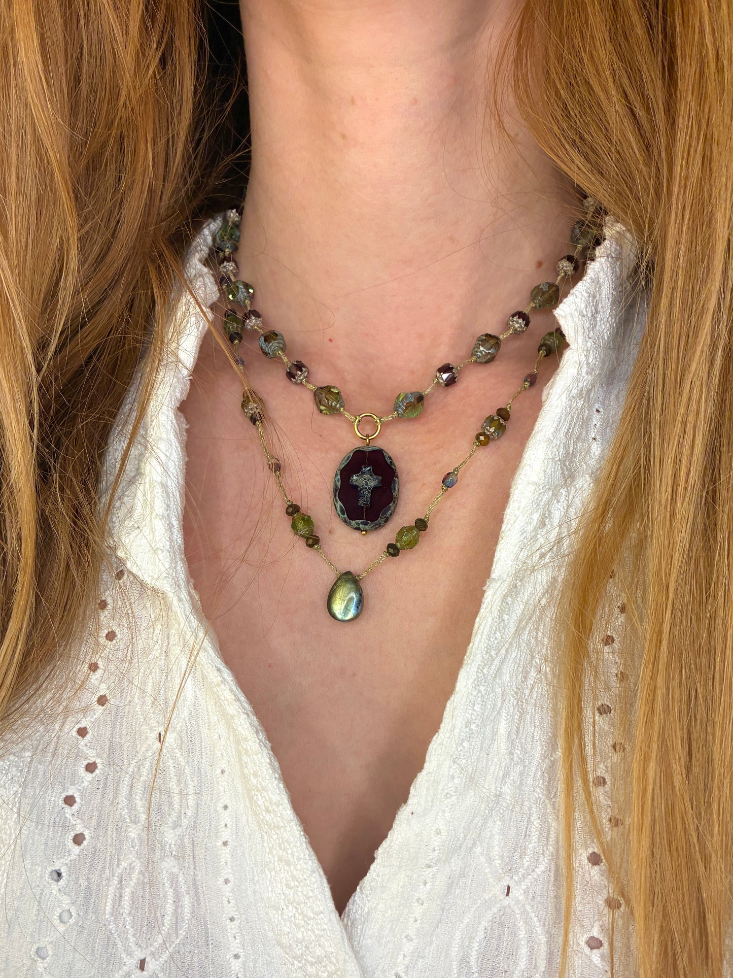 Collier Gardienne Pourpre