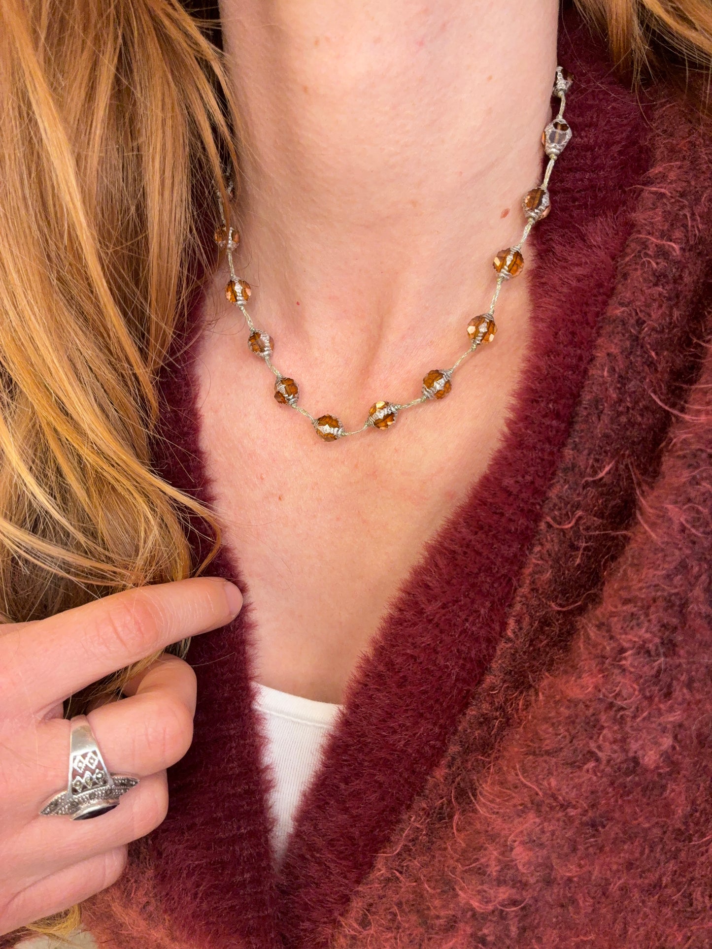 Collier Reflets d’ambre