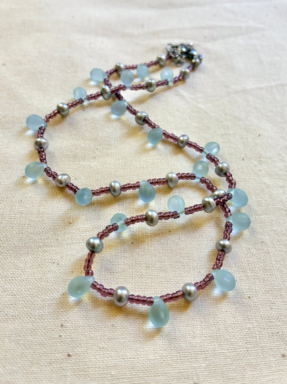 Collier Rêverie bleue