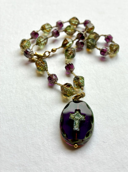 Collier Gardienne Pourpre