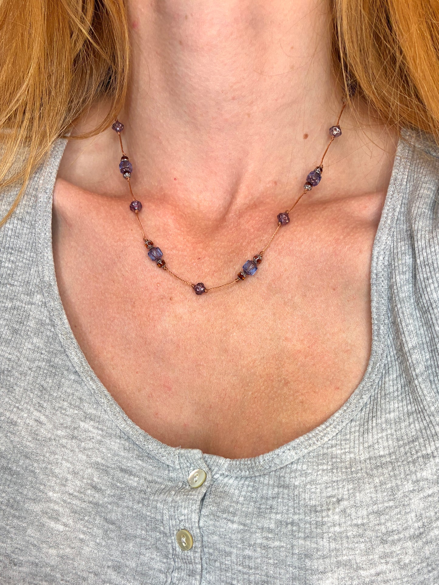 Collier Secret lavande