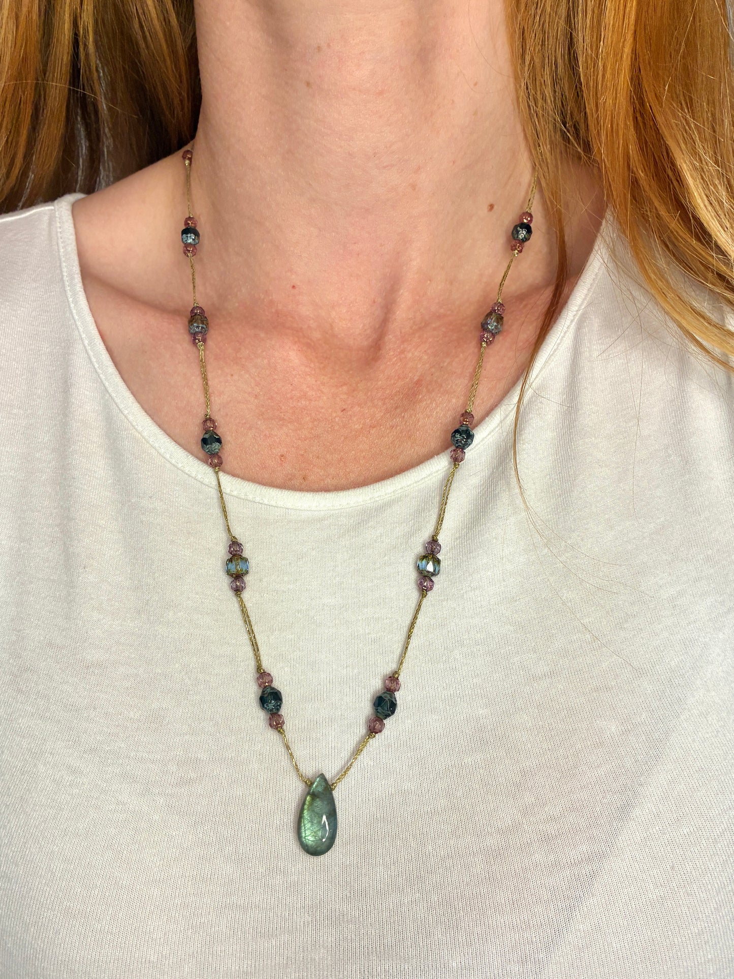 Collier Les galets bleus 1