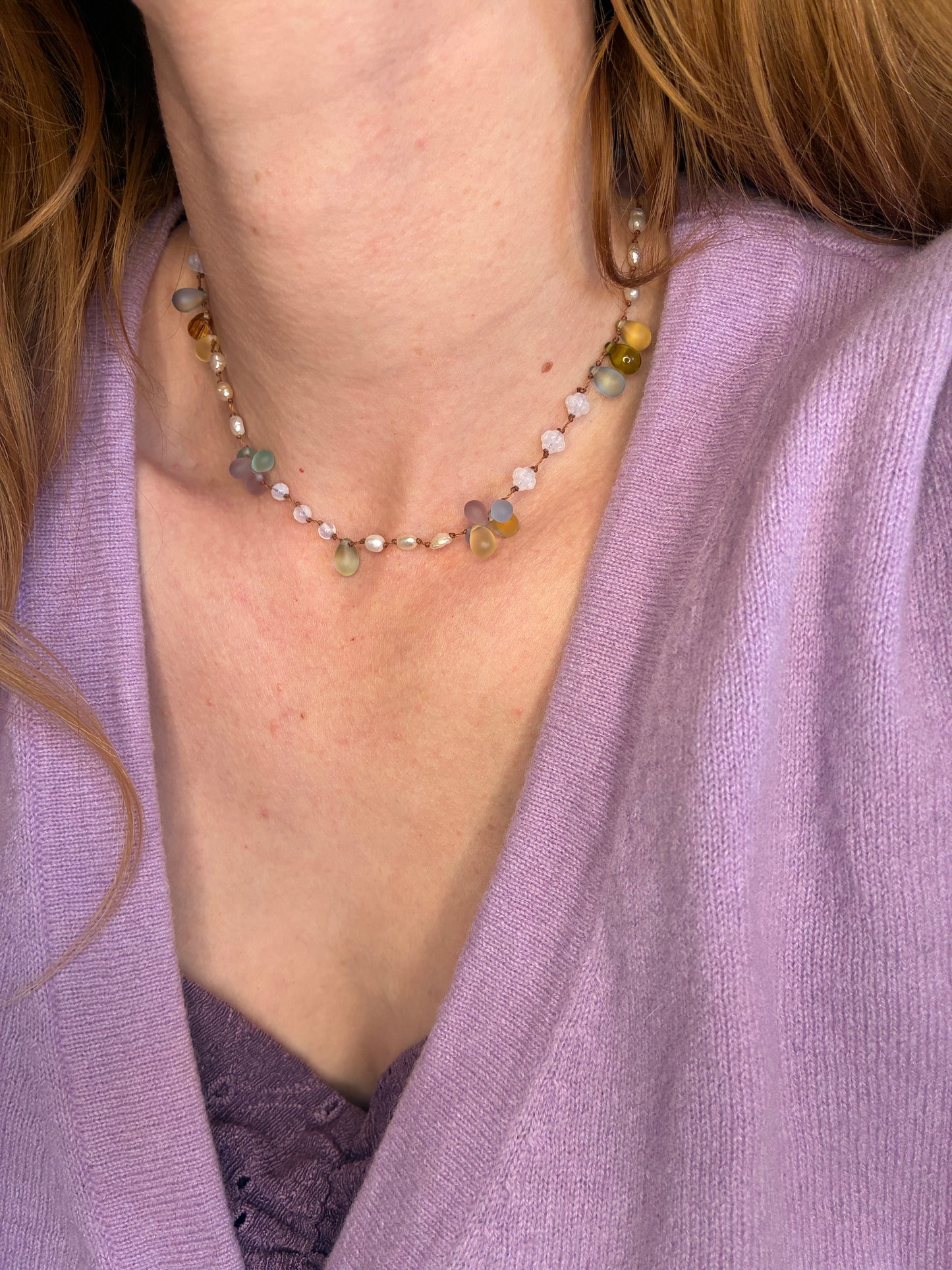 Collier Rosée de Printemps court