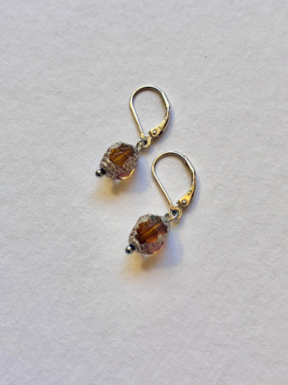Boucles d’oreilles Lanternes ambrées