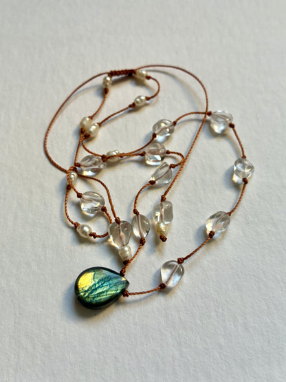 Collier Écume Lagon (réservé)
