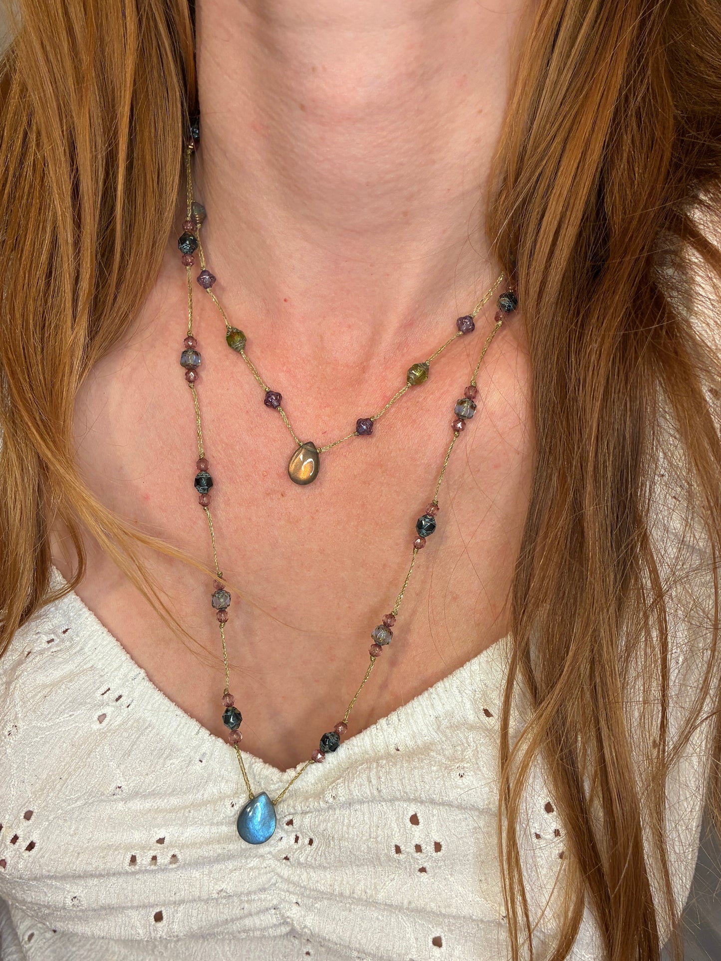 Collier Les galets bleus 2
