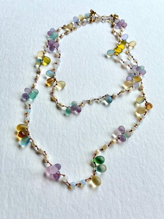 Collier Rosée de Printemps long