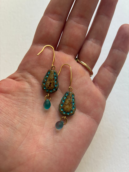 Boucles d’oreilles Larmes d’Azur