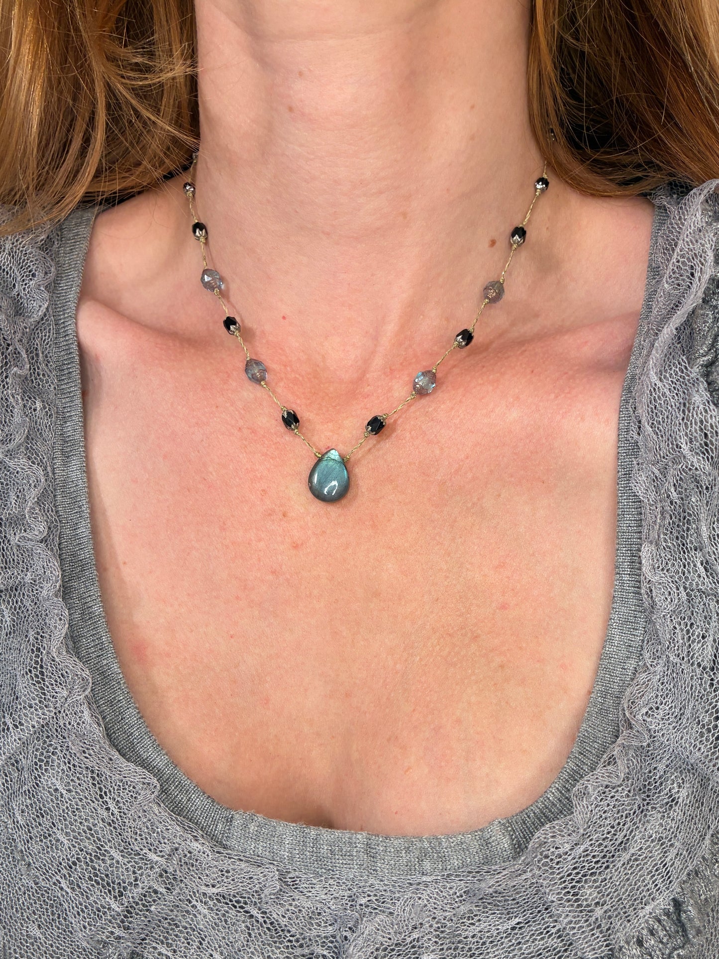 Collier Bleu de l’Escalet court