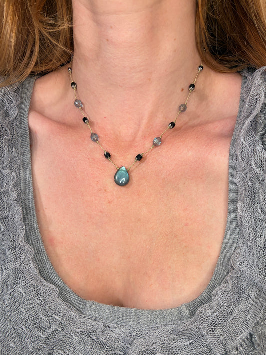Collier Bleu de l’Escalet court