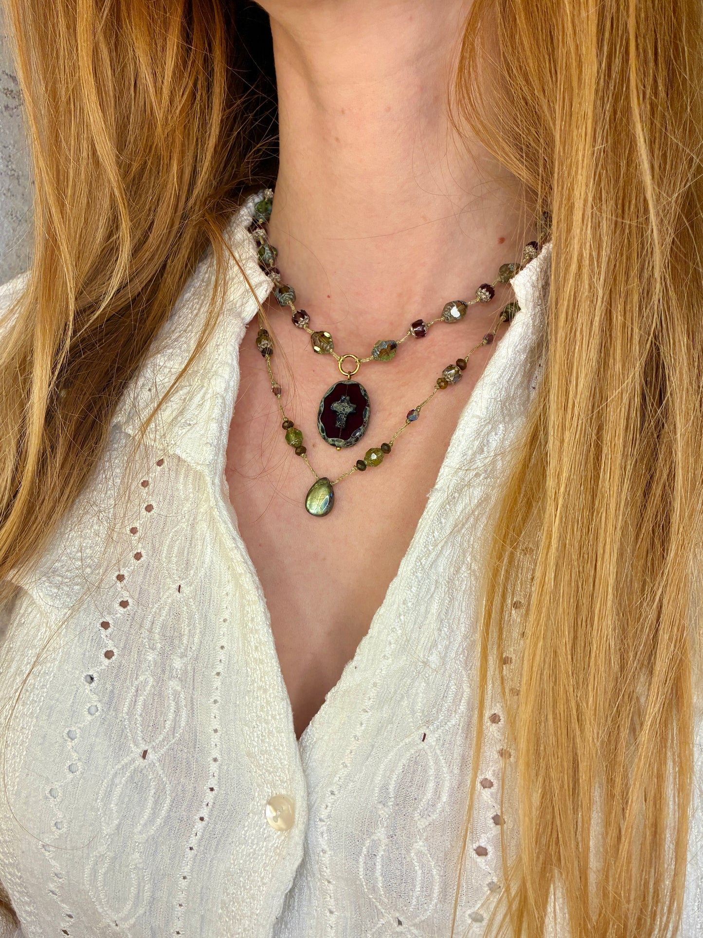 Collier Gardienne Pourpre