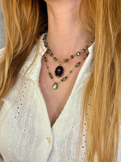 Collier Gardienne Pourpre