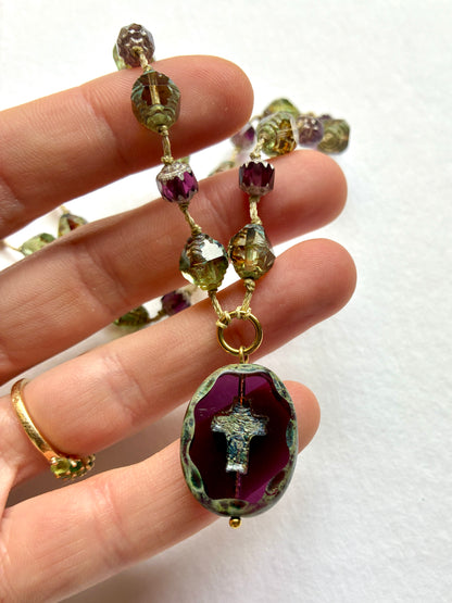 Collier Gardienne Pourpre