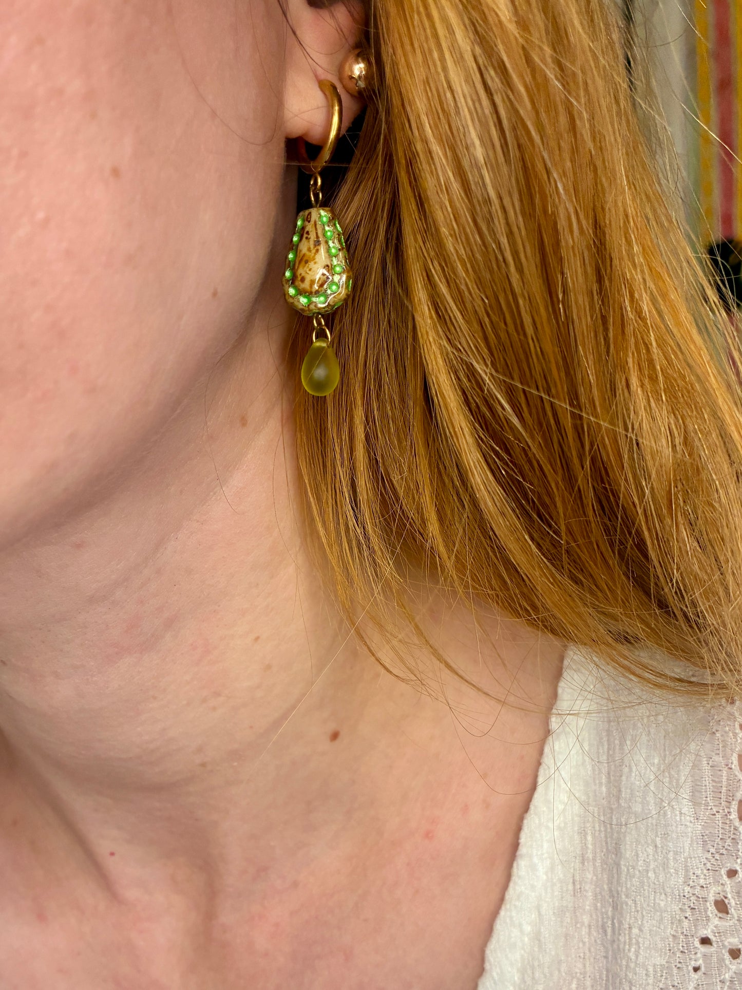 Boucles d’oreilles Larmes de Mousse