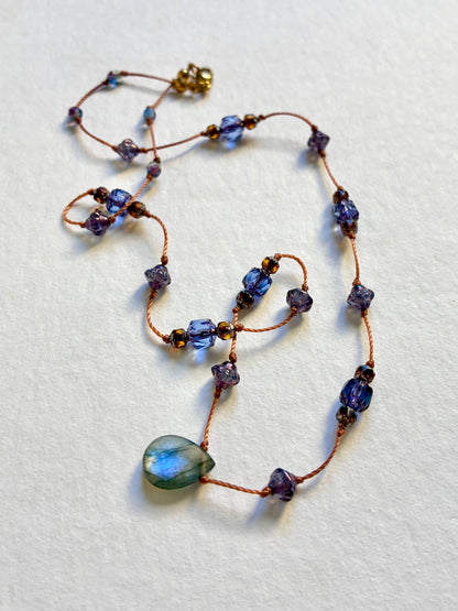 Collier Secret lavande 2