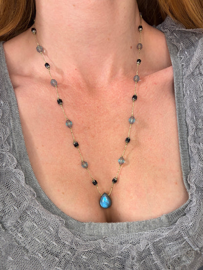 Collier Bleu de l’Escalet long