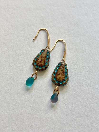 Boucles d’oreilles Larmes d’Azur