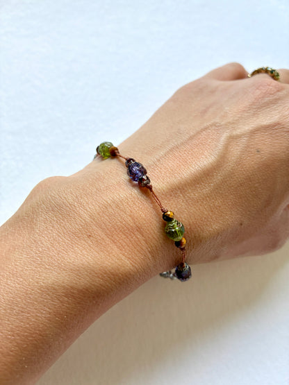 Bracelet vignes de verre