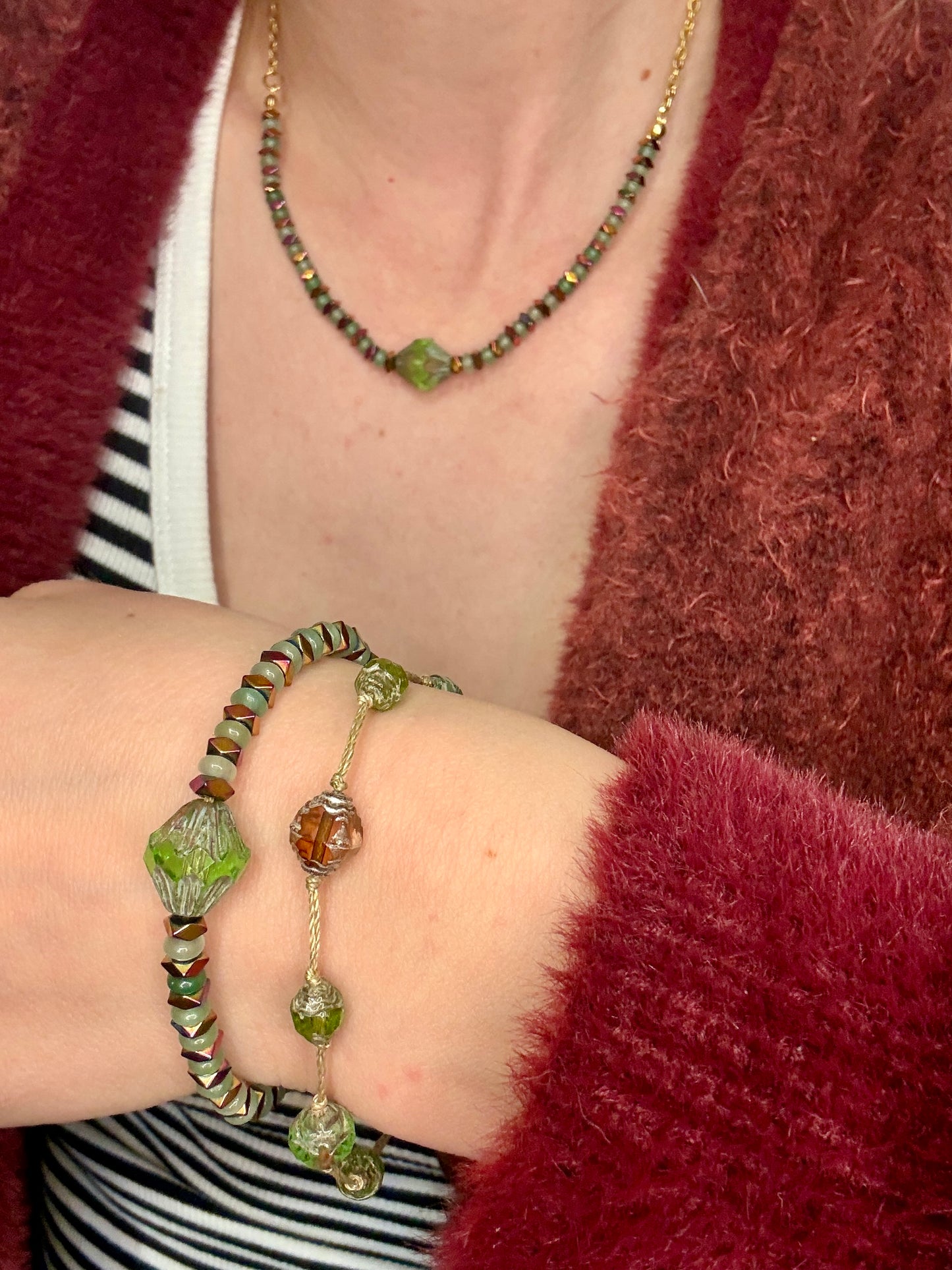 Collier Sortilège vert