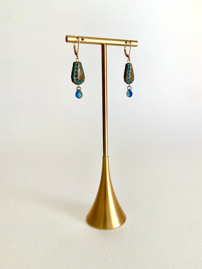 Boucles d’oreilles Larmes d’Azur