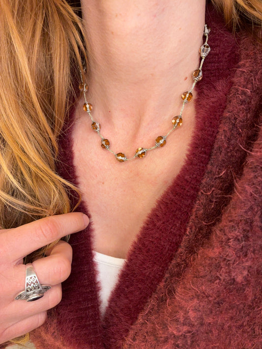 Collier Reflets d’ambre