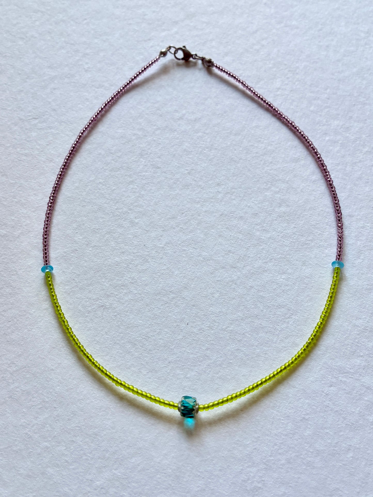 Collier Citron bleu