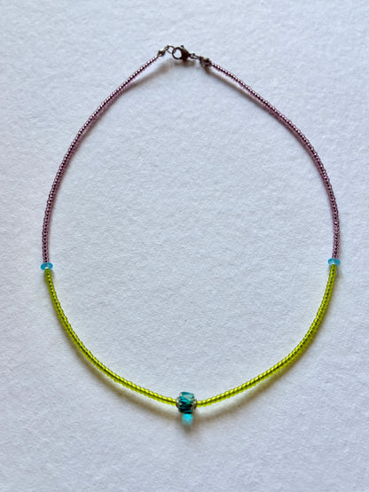Collier Citron bleu
