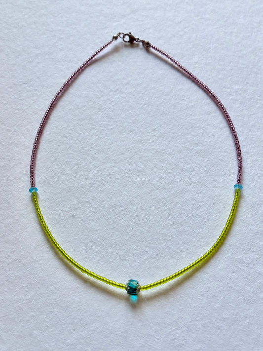 Collier Citron bleu