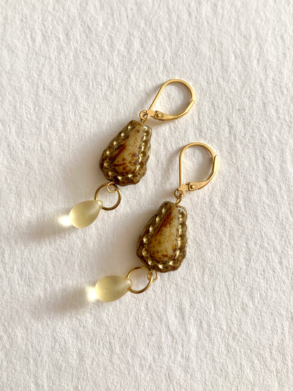 Boucles d’oreilles Dentelle de miel