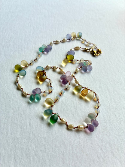 Collier Rosée de Printemps long