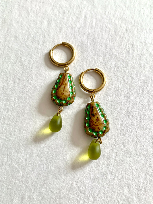 Boucles d’oreilles Larmes de Mousse