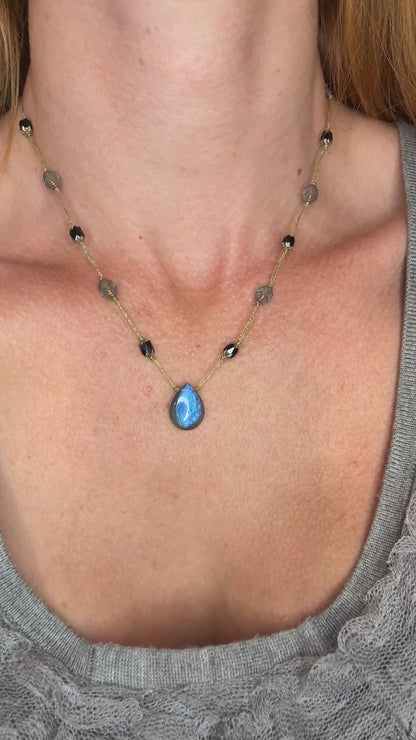 Collier Bleu de l’Escalet court
