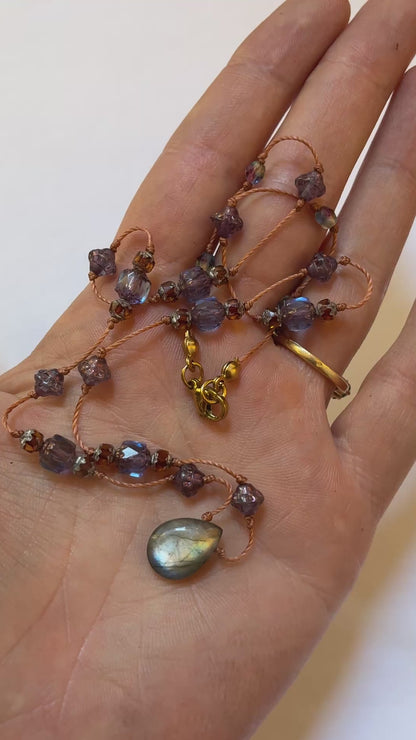 Collier Secret lavande 2