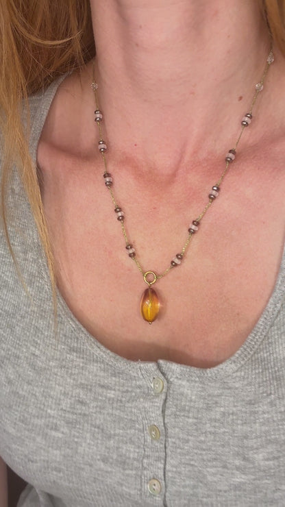 Collier L’heure Ambrée