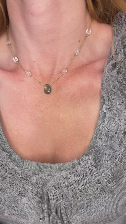 Collier Écume cuivrée court