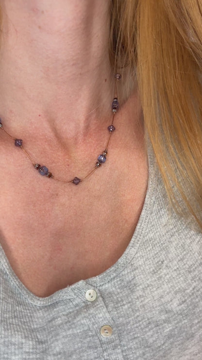 Collier Secret lavande