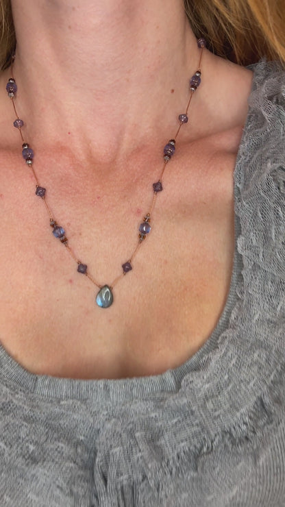 Collier Secret lavande 2